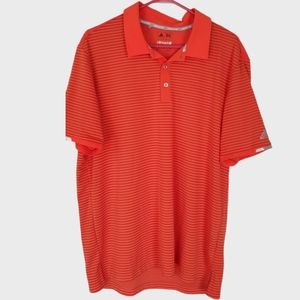 Addias Climachill orange golf polo size Large